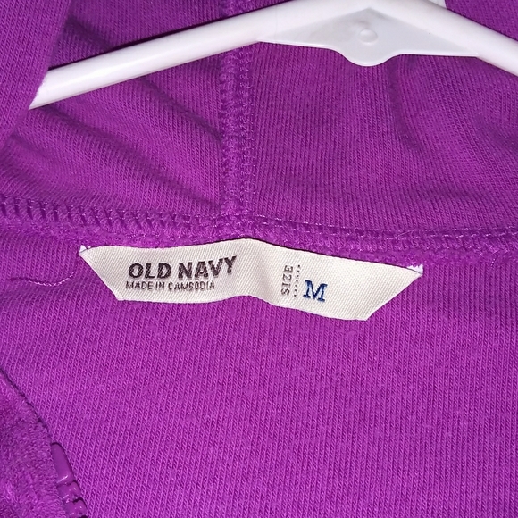 Old Navy Short Sleeve Hoodie Size M - Picture 2 of 2